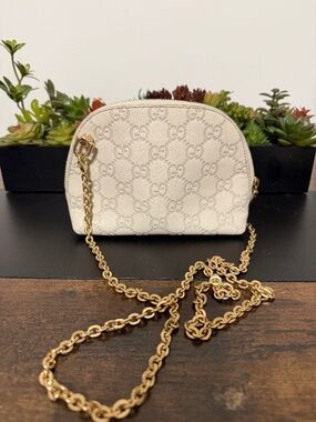 Gucci Guccissima Cosmetic Pouch / Crossbody